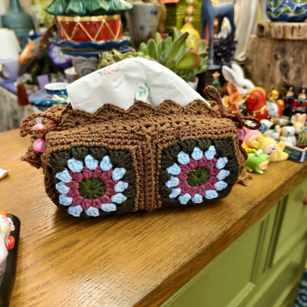 手工原创成品现货，牛奶棉抽纸包包，抽绳款式，长度25cm宽有弹性。