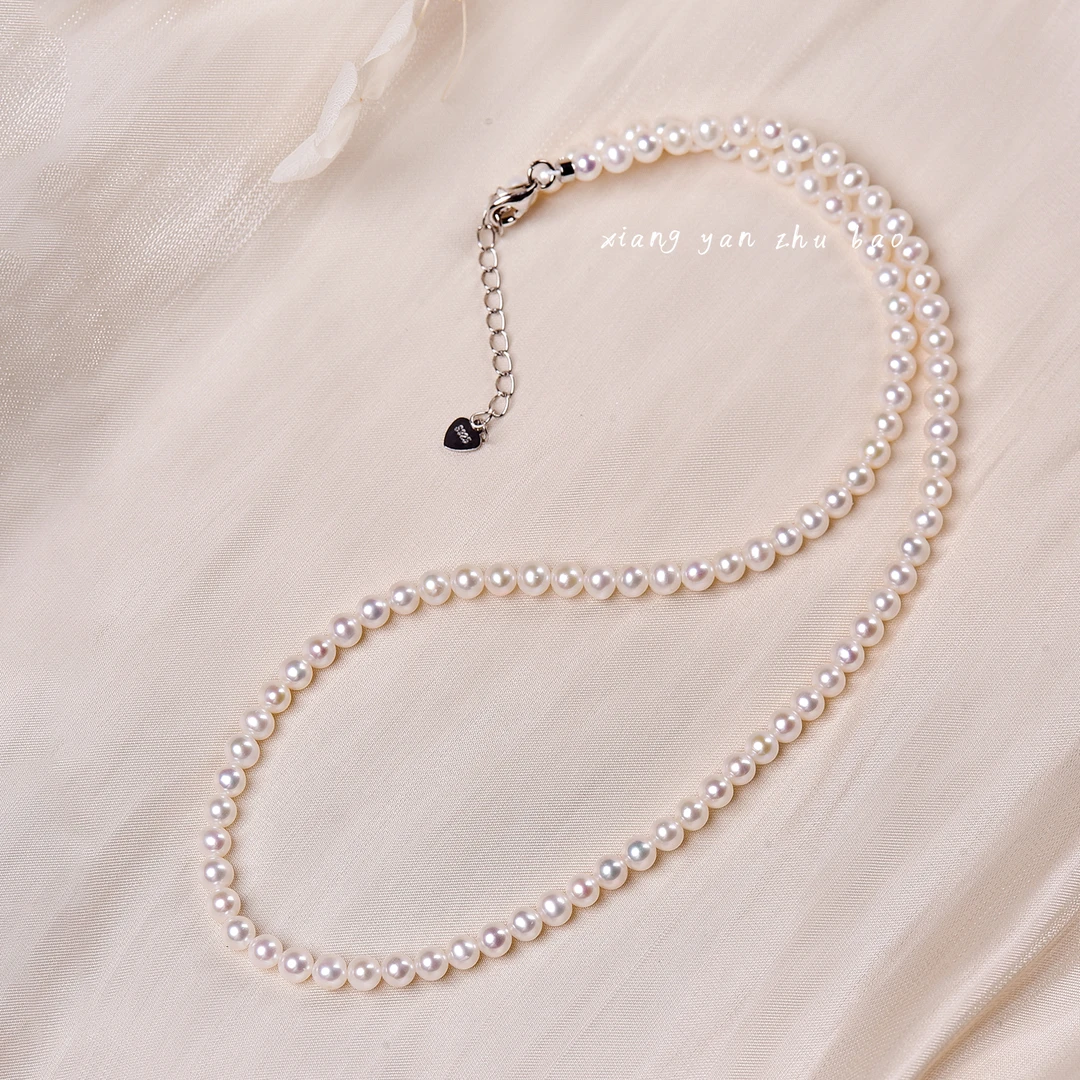 天然淡水珍珠小米珠项链 K606—多样性发