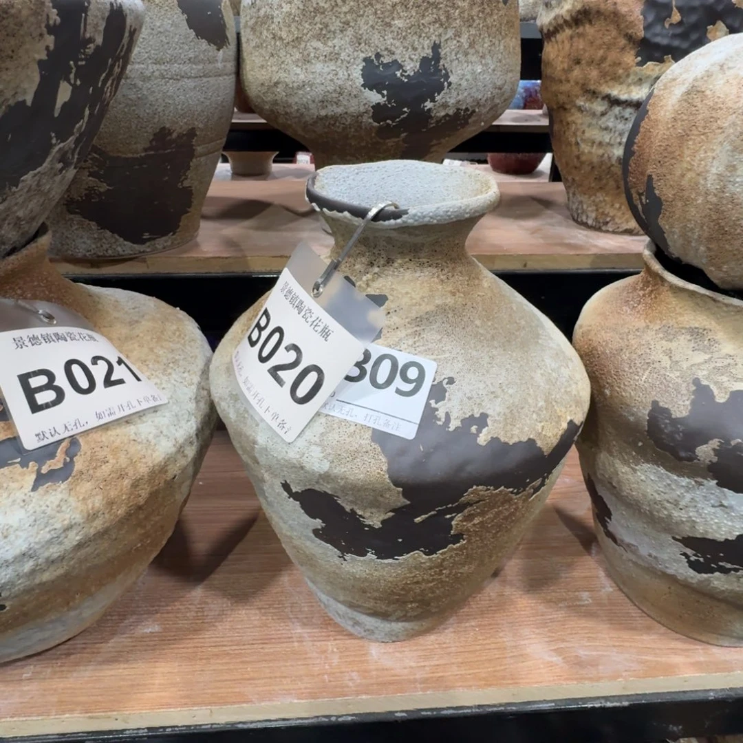 陶摆件花瓶默认无孔6高33编码5309