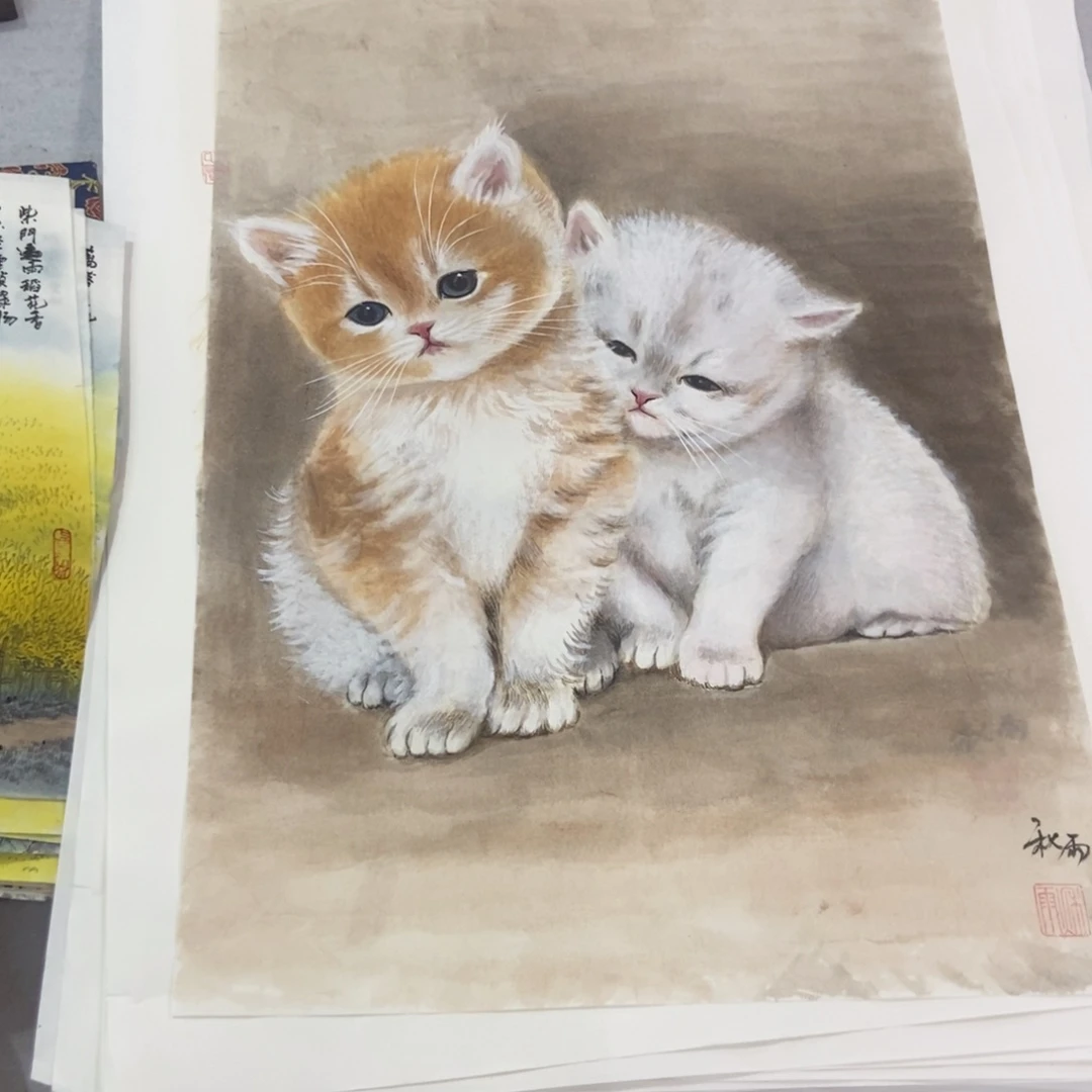 暖***洋国画墨鱼精品墨鱼精品