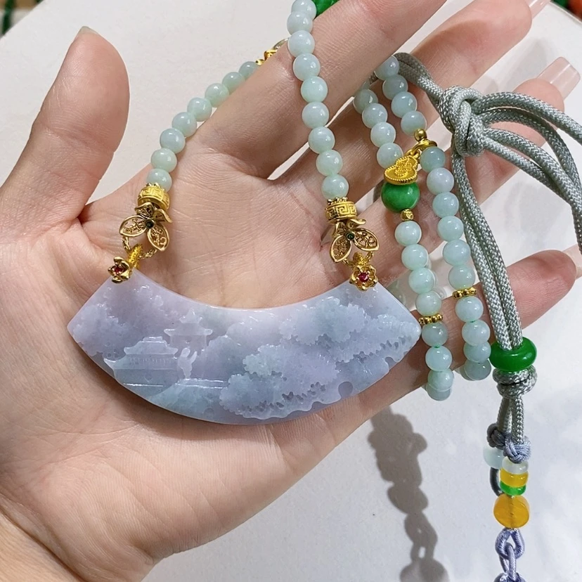 【闪购商品】翡翠未镶嵌颈饰