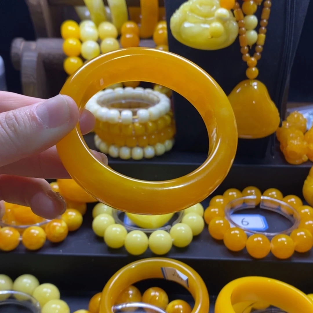 备***号非金属老蜡飘花手镯全品