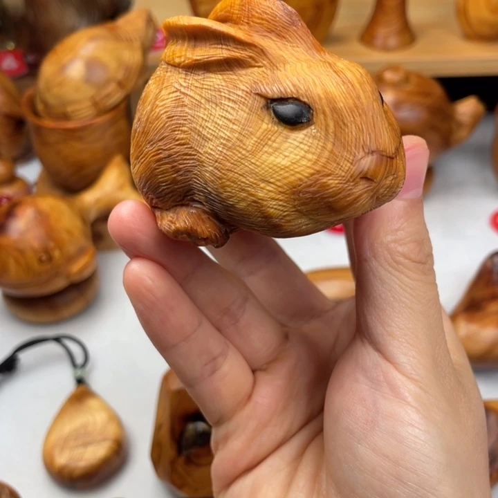 梦***了木太行精品兔兔摆件