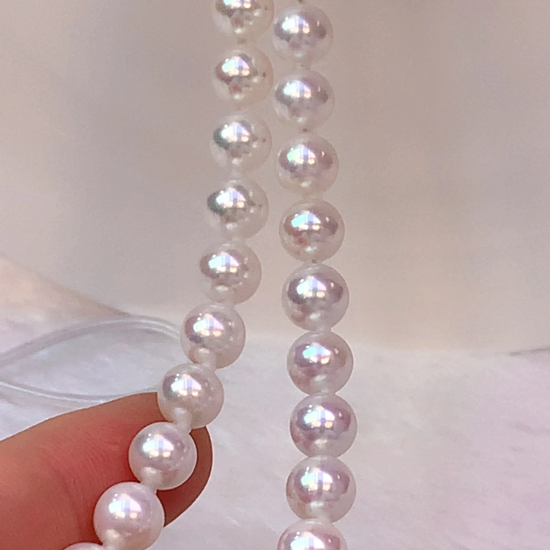 颈饰银S925镶嵌淡水珍珠