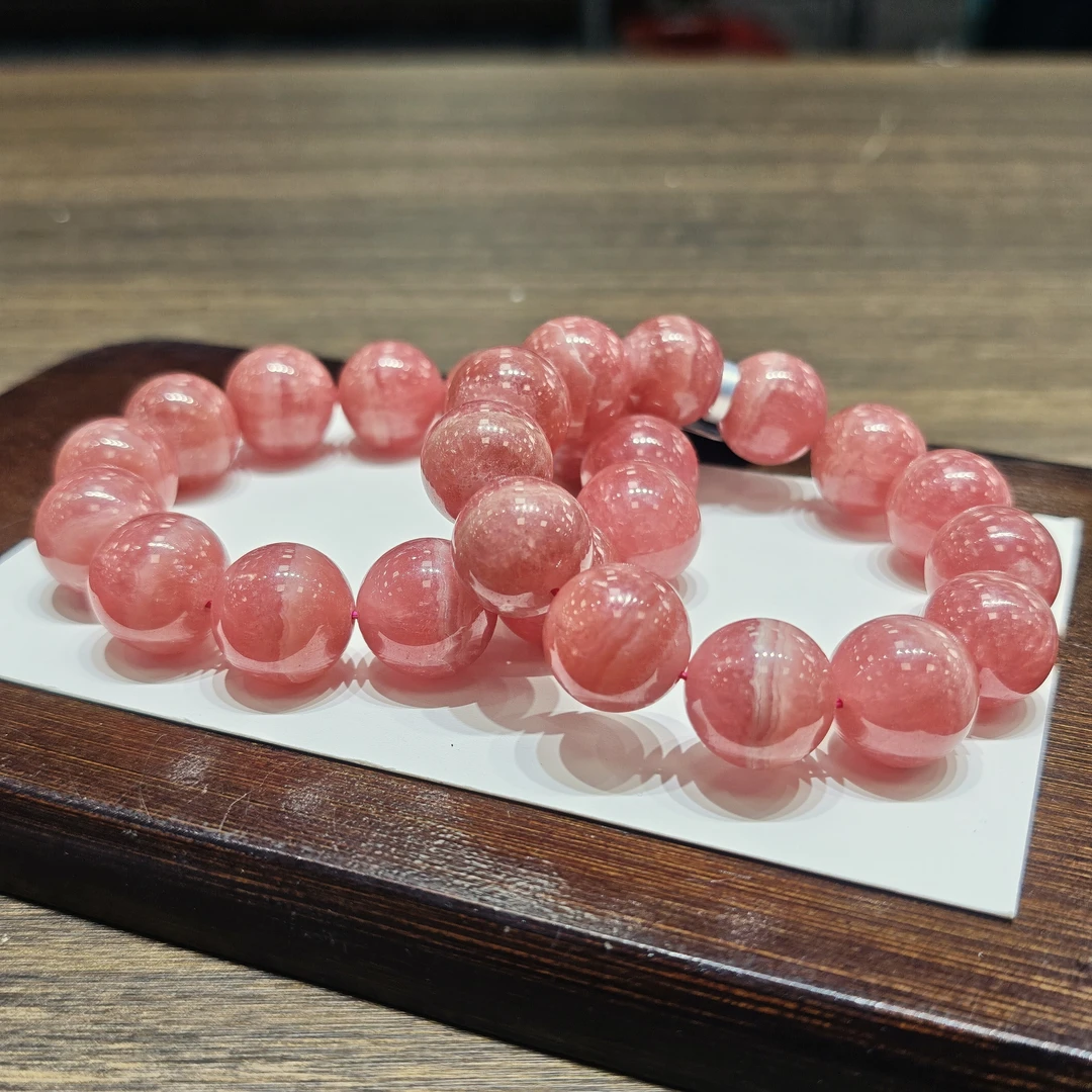 【书记甄选】天然红纹石单圈手链 多样性发一件 约17mm GXL559
