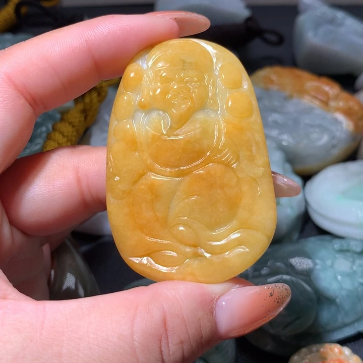 翡翠未镶嵌颈饰保真天然A货翡翠