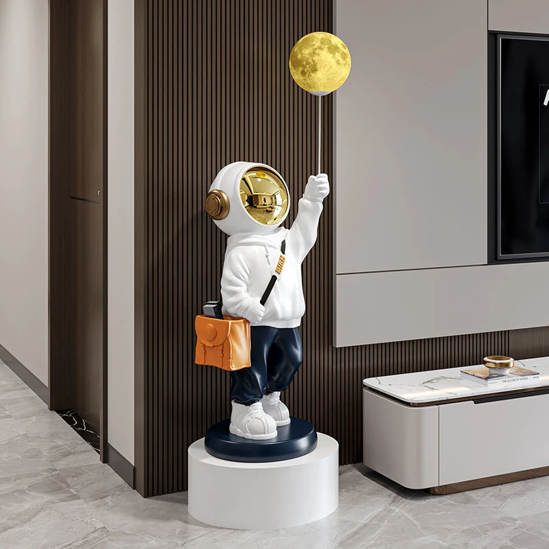 太空人宇航员新房高档玄关客厅装饰品大号轻奢摆件电视柜乔迁礼物