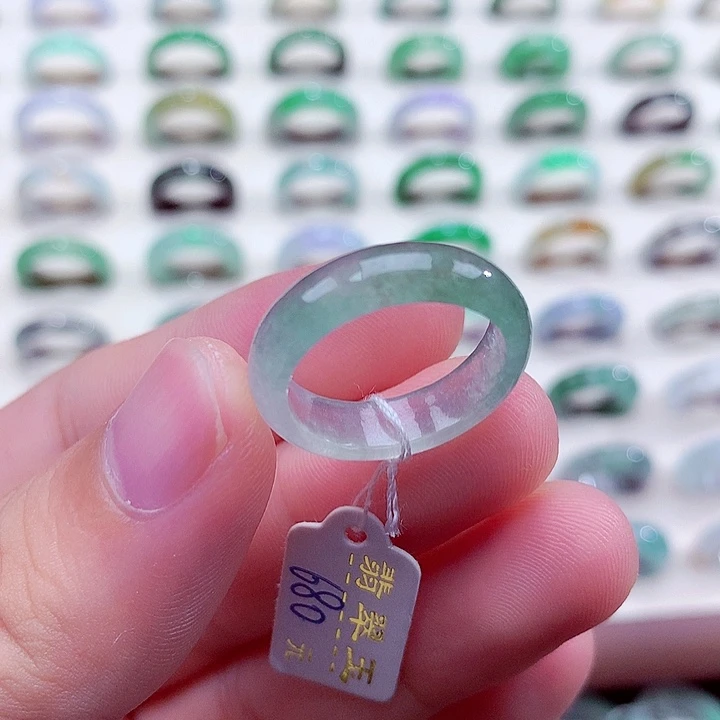 翡翠未镶嵌戒指16号