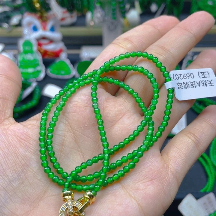 翡翠未镶嵌颈饰项链3