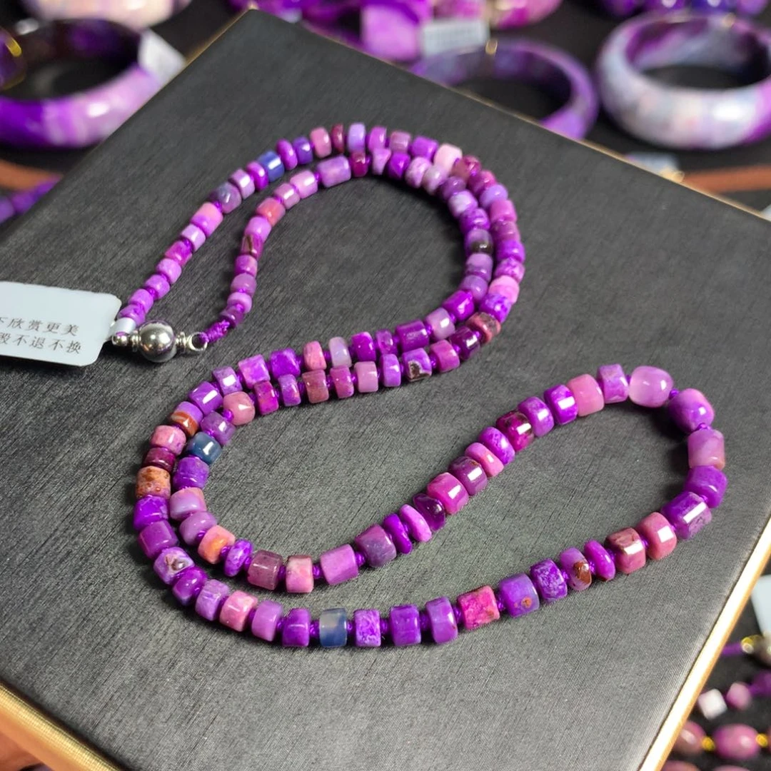 苏纪石（舒俱来）果冻樱花直切项链未镶嵌