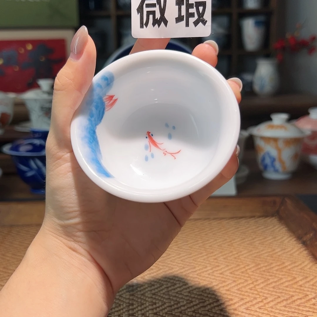 【闪购商品】微瑕 手绘 压手杯
