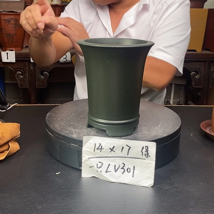 紫砂花盆货号一只LV301