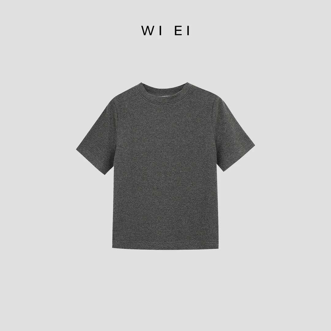 《WE ARE》22888* 麻杂灰 休闲经典 百搭 简约设计师 短袖T恤
