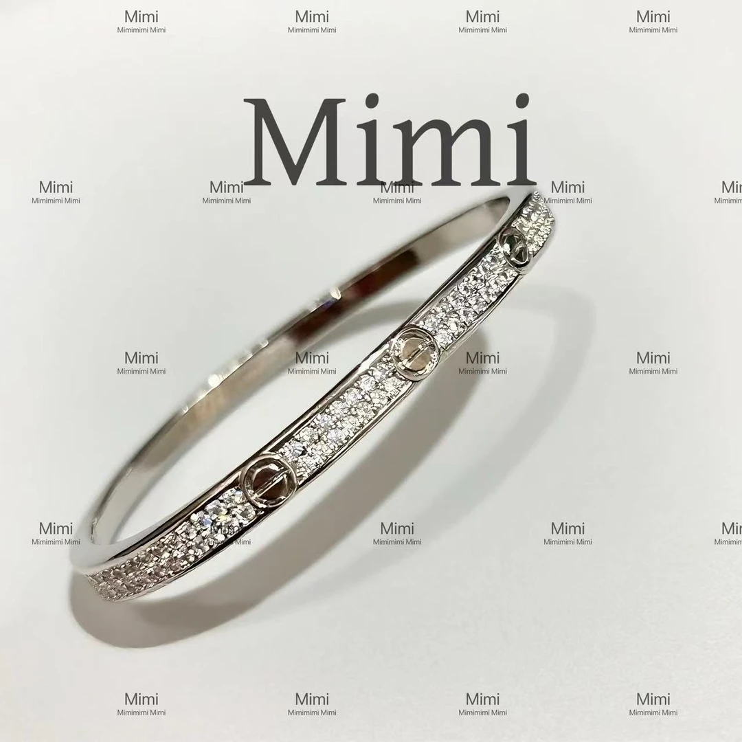 合金手镯 V金窄版满天星重工版手镯