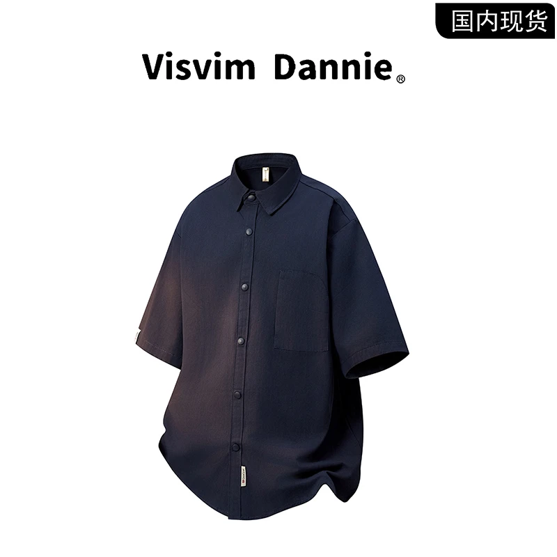 【品牌现货撤柜清仓】VISVIM DANNIE夏季翻领宽松凉感衬衫短袖男士