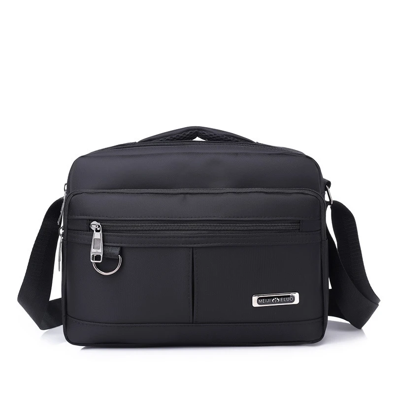 新款牛津布单肩斜挎包男横款商务手提小挎包单肩背包1765