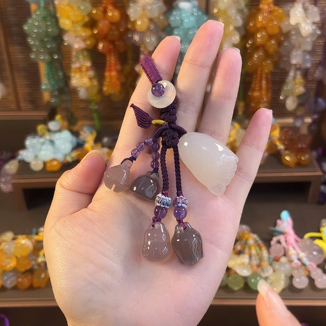 玛瑙/玉髓未镶嵌车挂