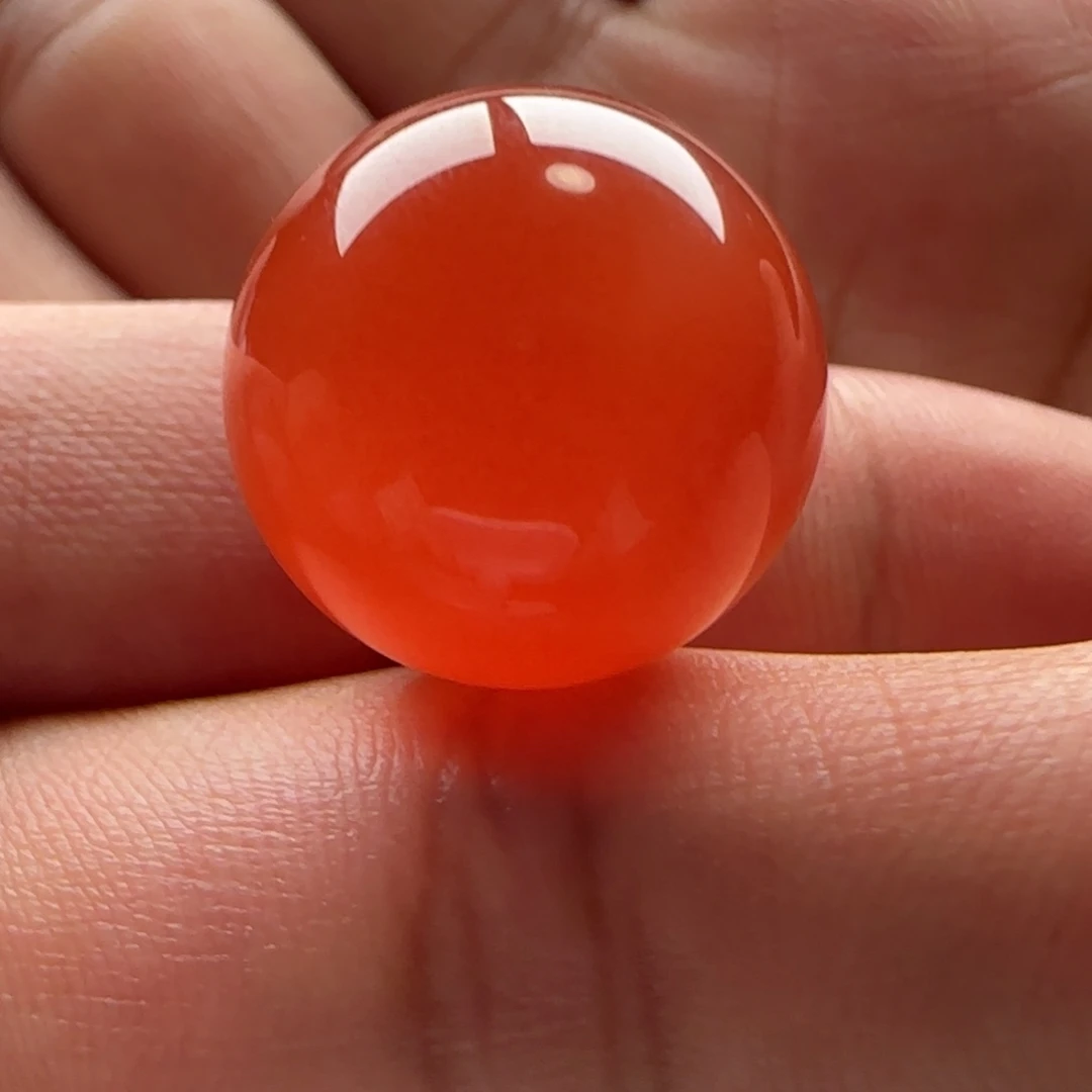 未镶嵌圆珠18南红玛瑙
