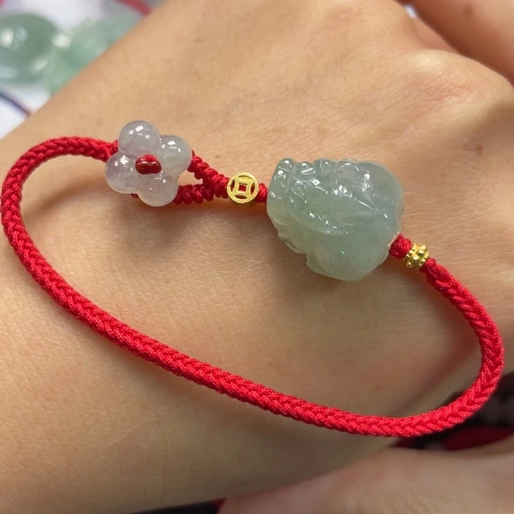 开***好翡翠未镶嵌手绳16手围