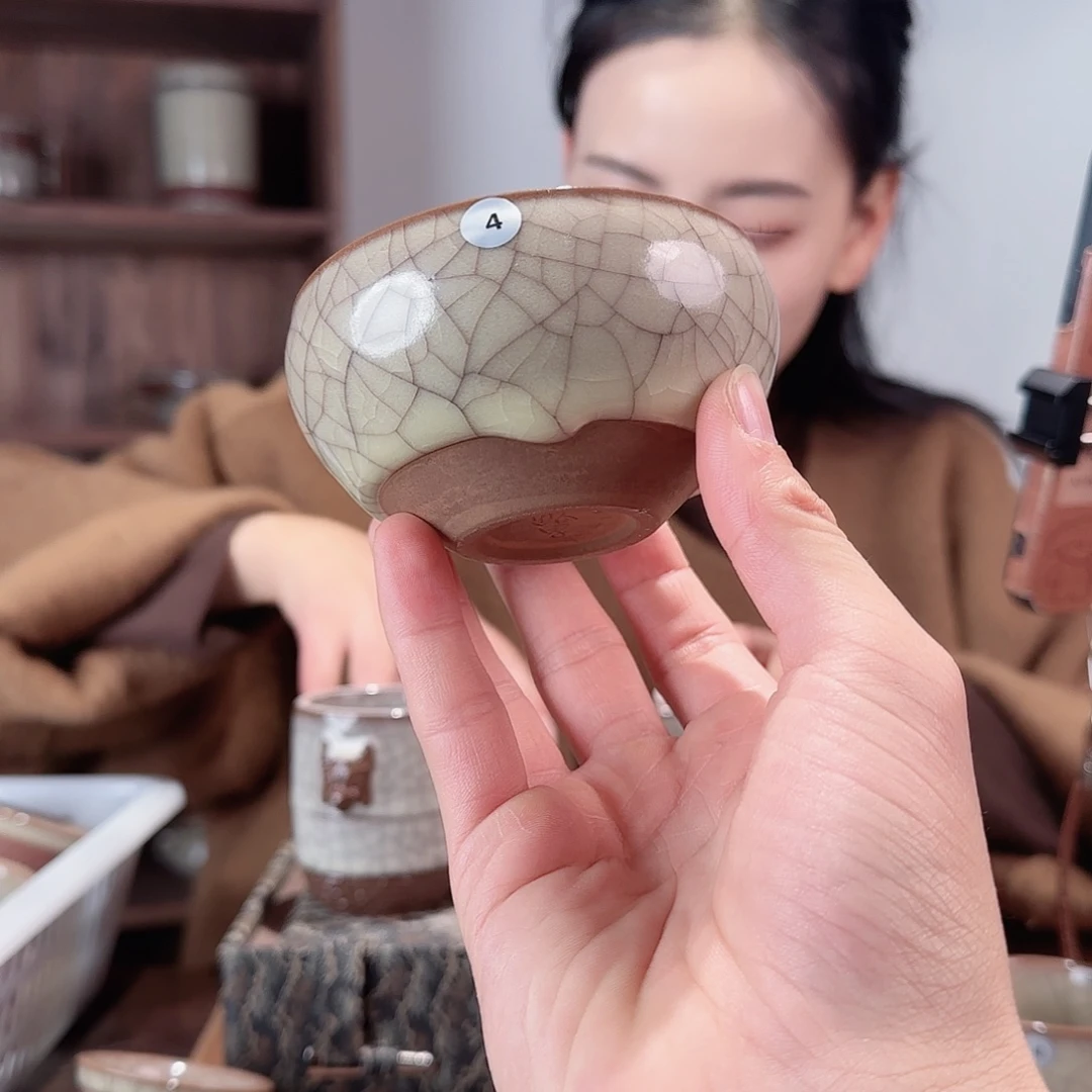 摆件瓷哥窑孤品流釉