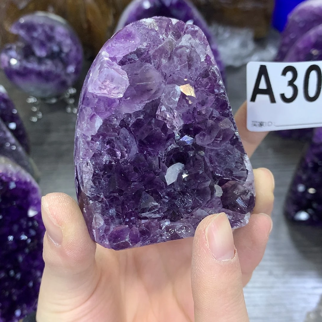 紫晶珠宝半成品未镶嵌309