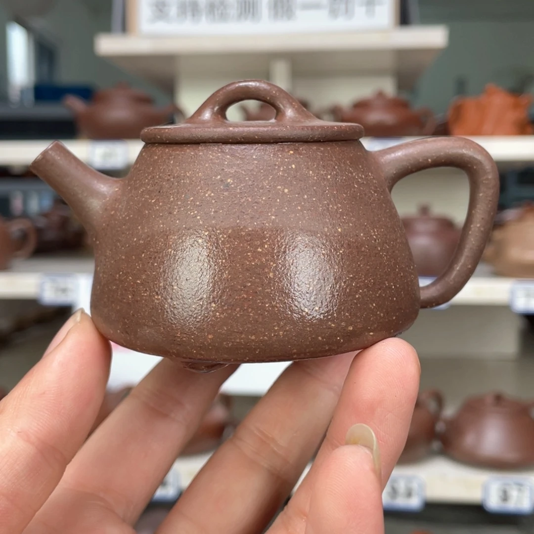 紫砂茶壶紫降全手工110毫升