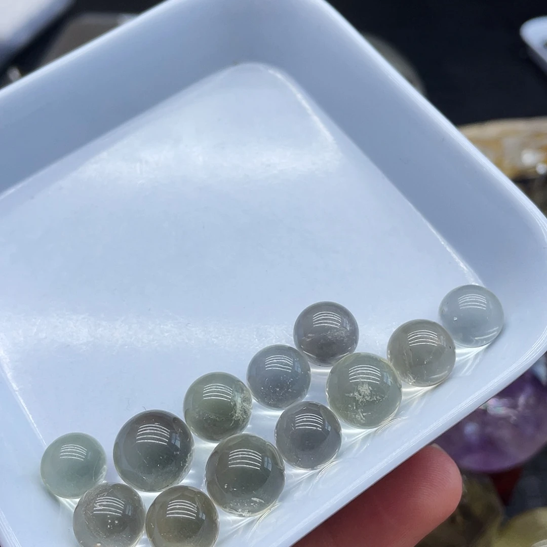 未镶嵌珠宝半成品水晶黄水晶珠子91