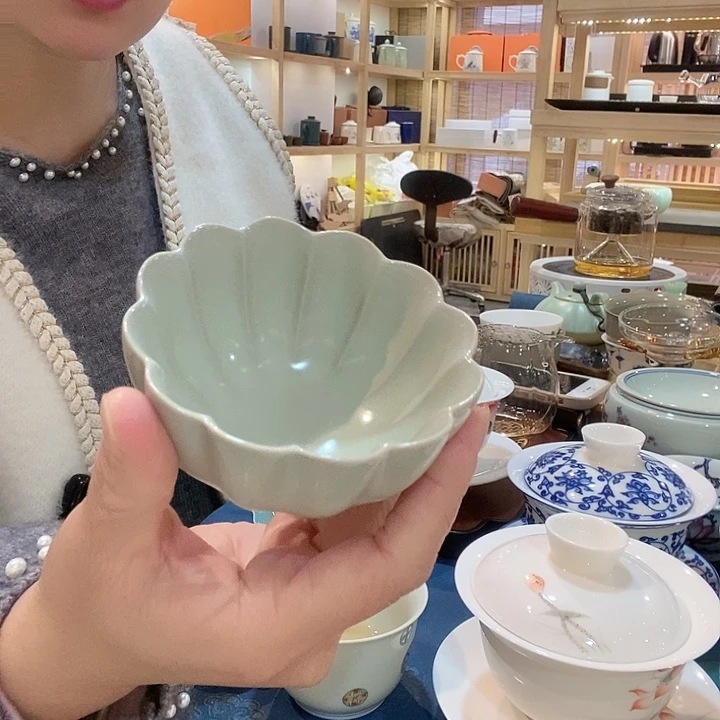 汝窑瓷器开片主人杯