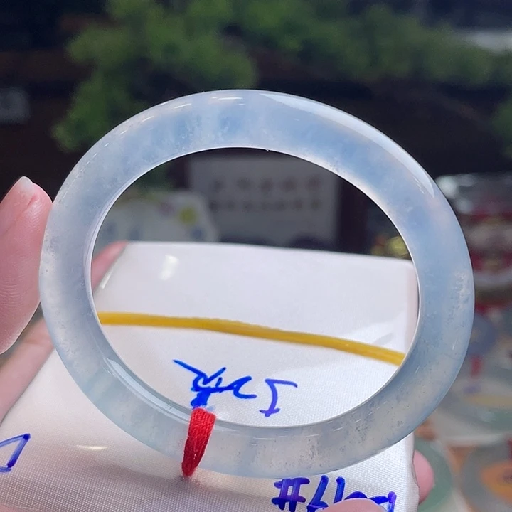 翡翠未镶嵌手镯52贵妃 永夜星河