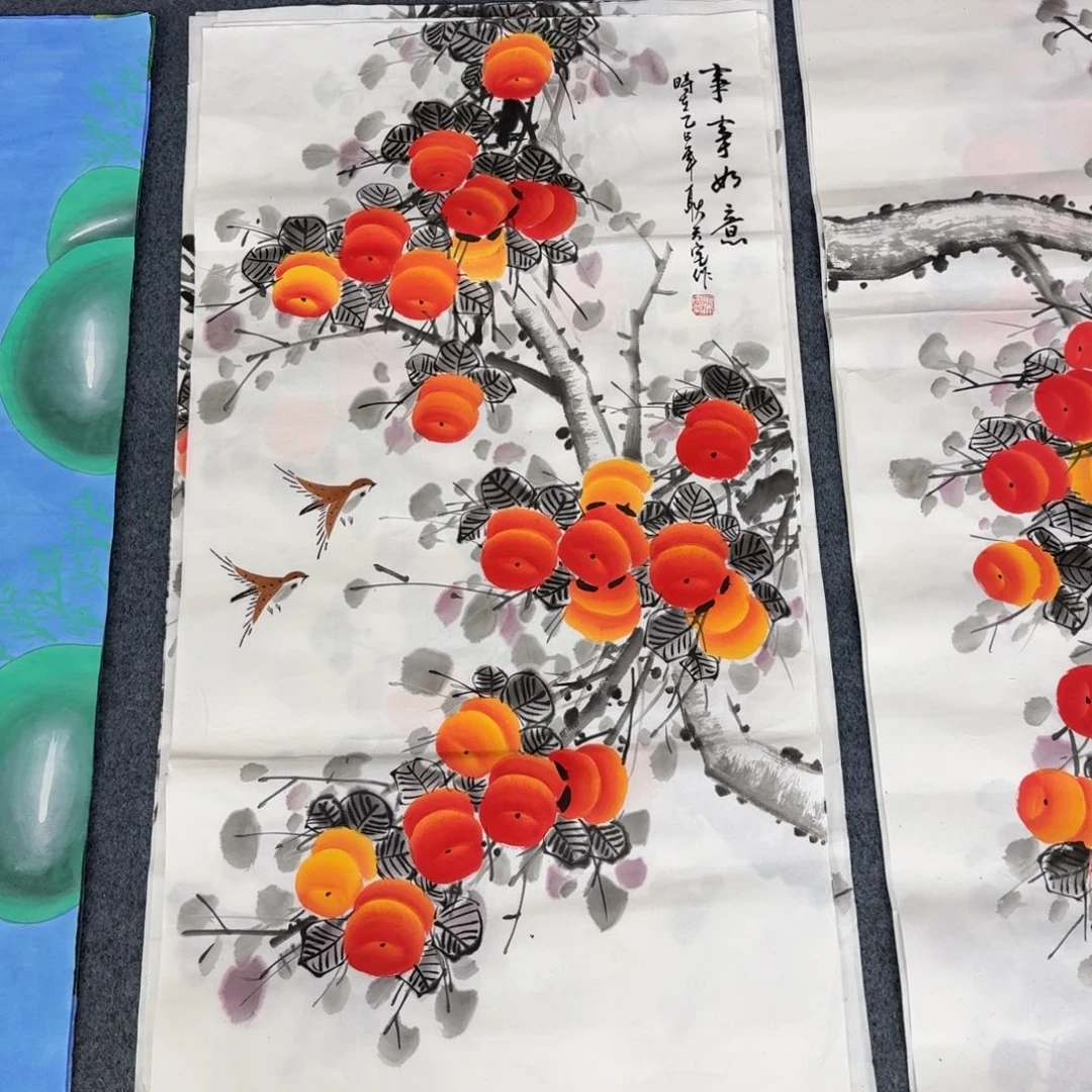 国画三尺尺寸50X100纯手绘作品