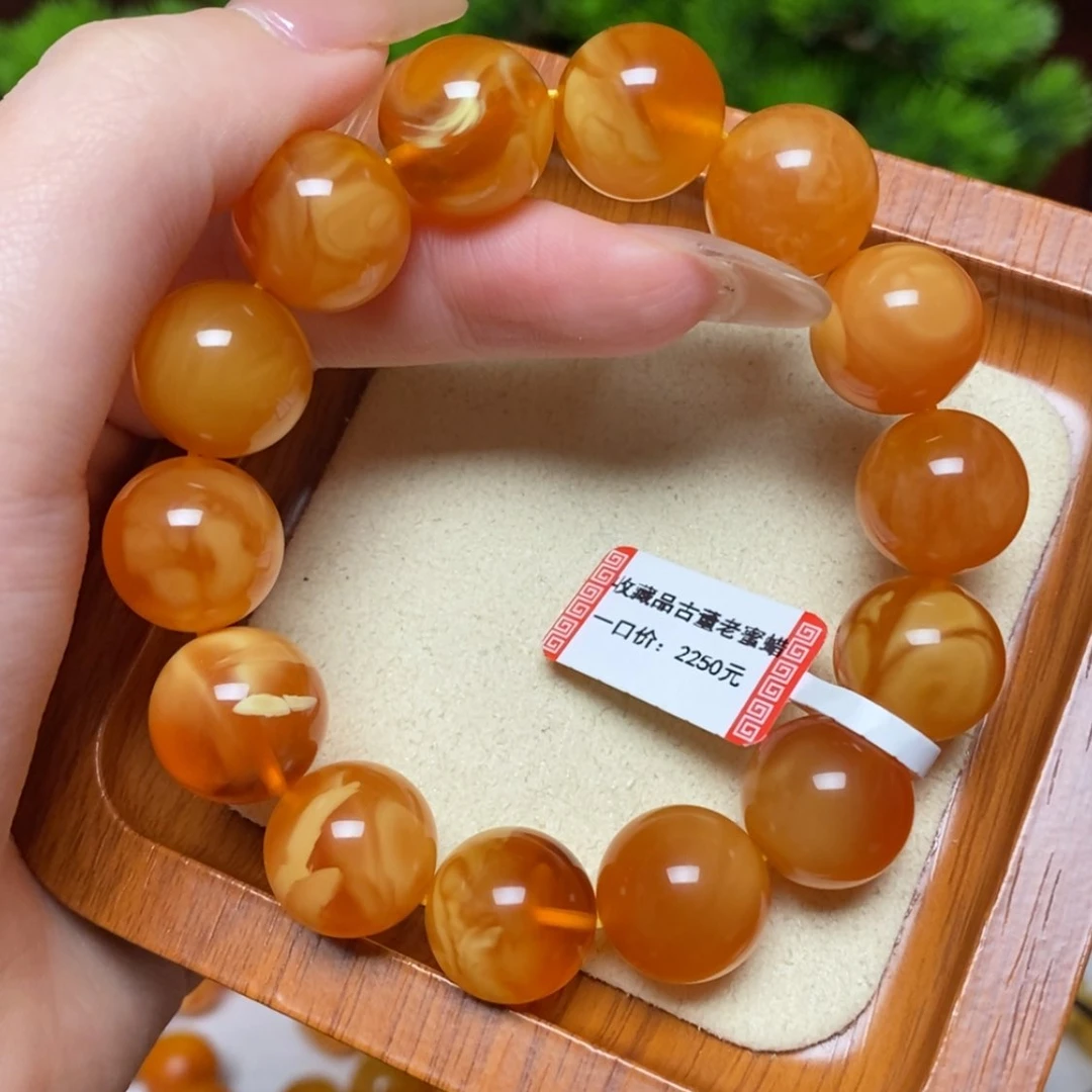 【闪购商品】未镶嵌蜜蜡手链手串