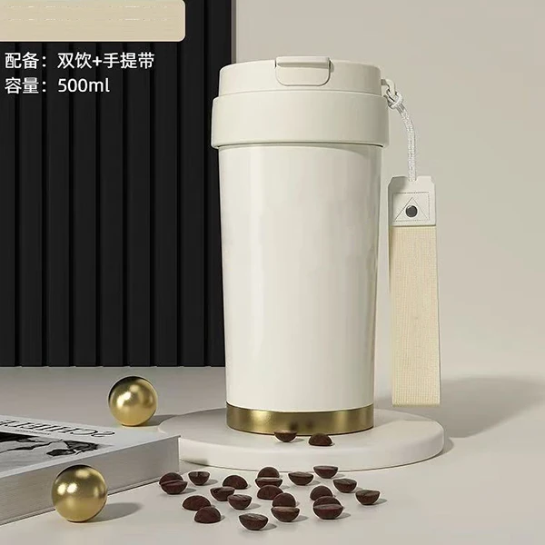 外贸【陶瓷保温杯】双饮咖啡杯-BJX