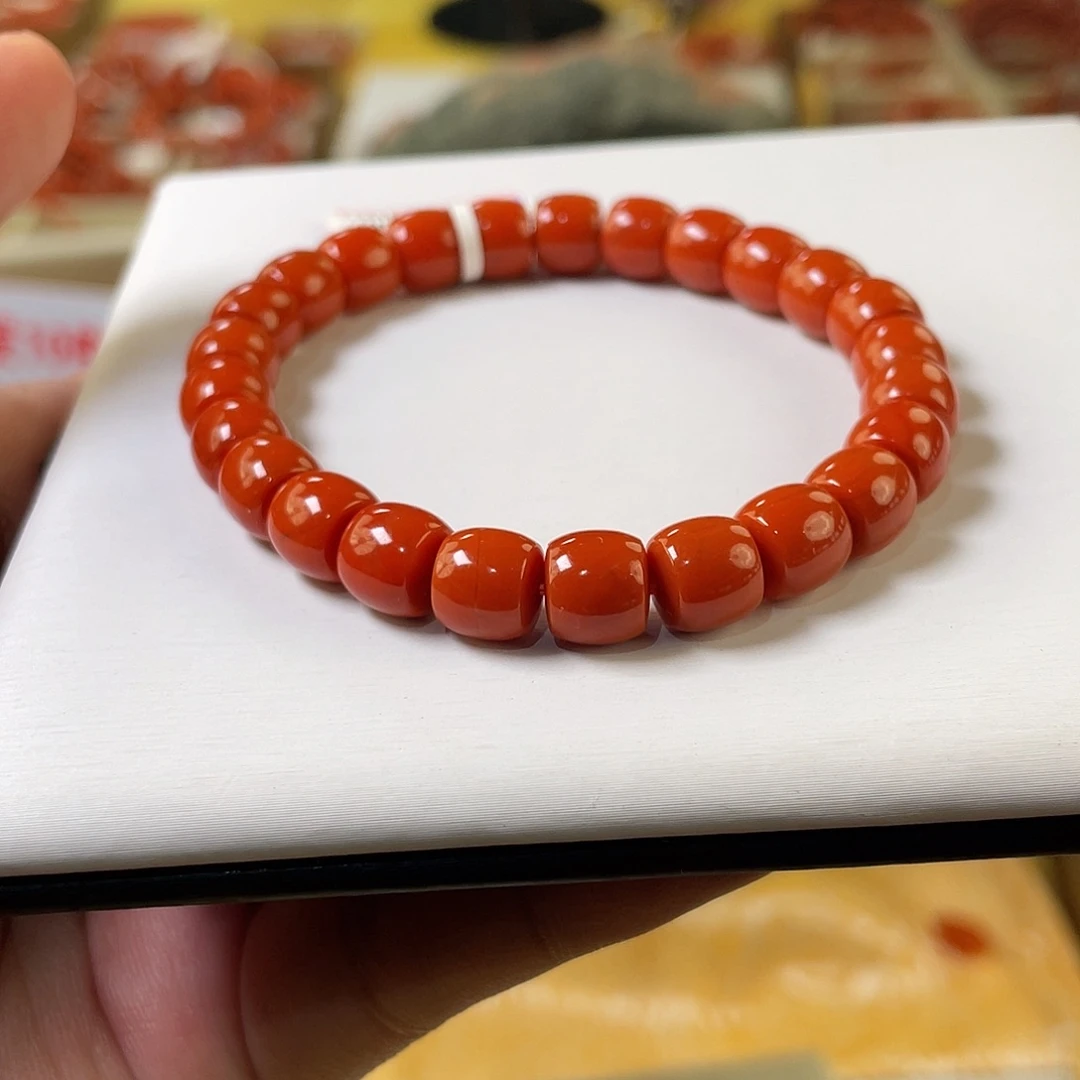 南红玛瑙未镶嵌手链8mm+