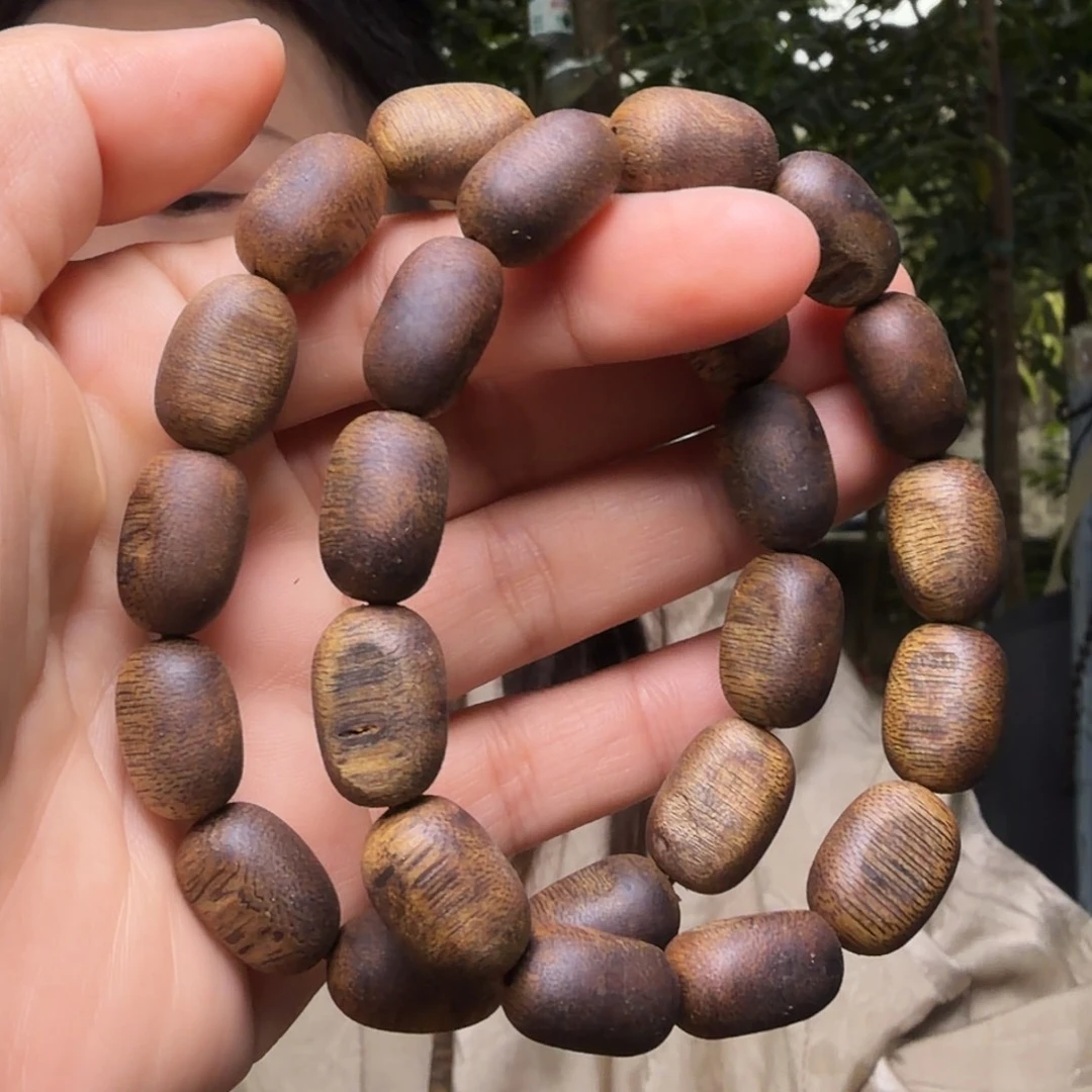 沉香手串高山老树虎斑紫奇天然留疤多样性发其一1.0mm