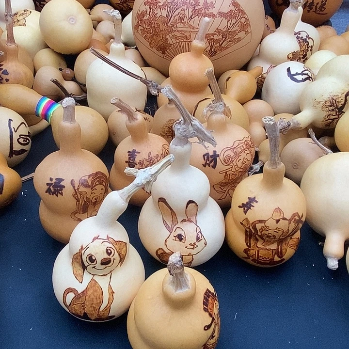 明***6香榧木葫芦工艺品