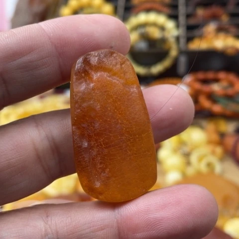 手链琥珀未镶嵌吊坠