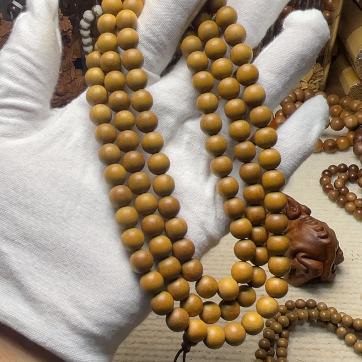 檀香木手串/手链老山檀香0.8顺纹