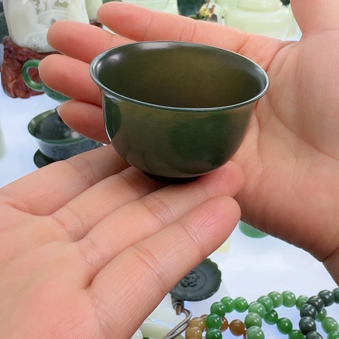 和田玉（青玉）挂件未镶嵌