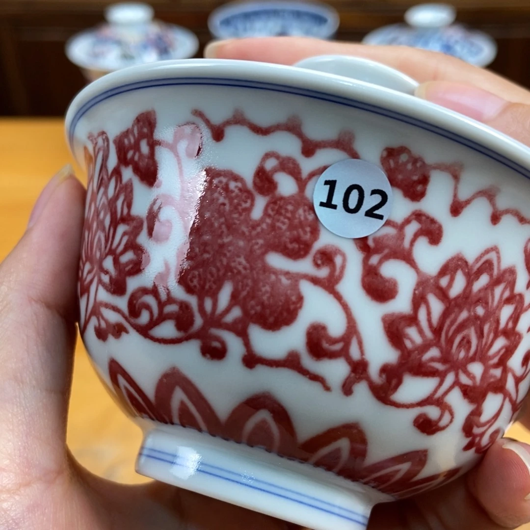 手绘现代茶具非古董
