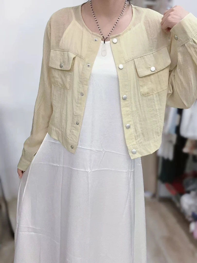 195#时尚薄款夏季防晒短款外套【A4-4】