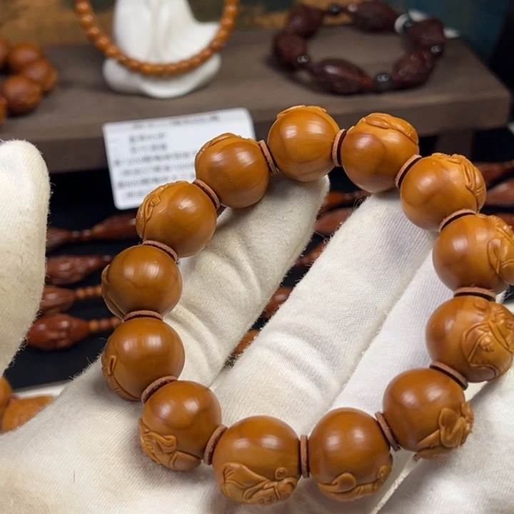 手串橄榄核浮雕海派cs