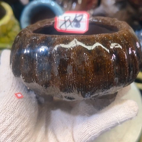 粗陶花盆手工花盆制作