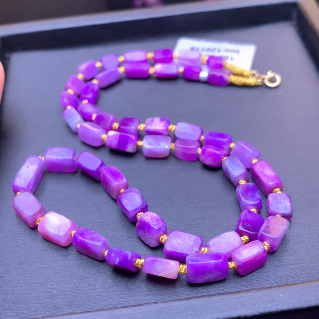 苏纪石（舒俱来）项链18K金镶嵌