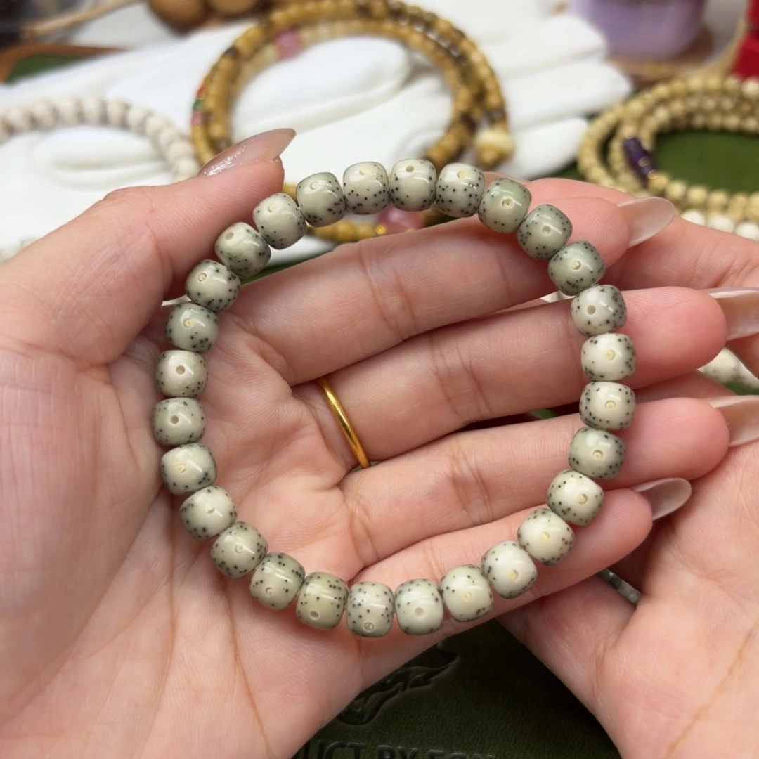 手串星月菩提7*8老型❗️月朗星稀❗️糯冰石玉料❗️