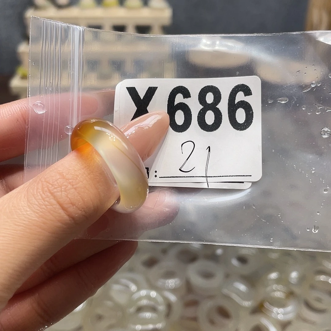 玛瑙/玉髓未镶嵌戒指686