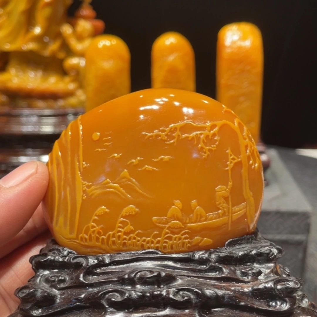 【闪购商品】寿山石用****6山水画作品欣赏