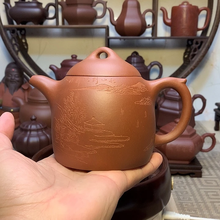 强***力紫砂茶壶原矿紫砂壶