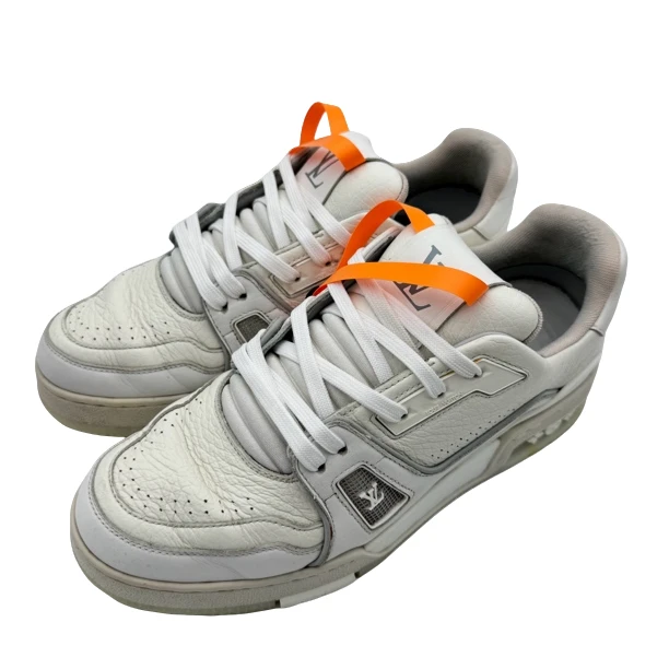 95新 LouisVuitton/路易威登 39.5码白水泥trainer95新vv1256