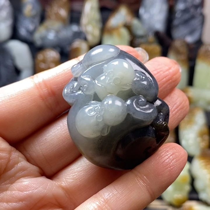 和田玉未镶嵌挂件