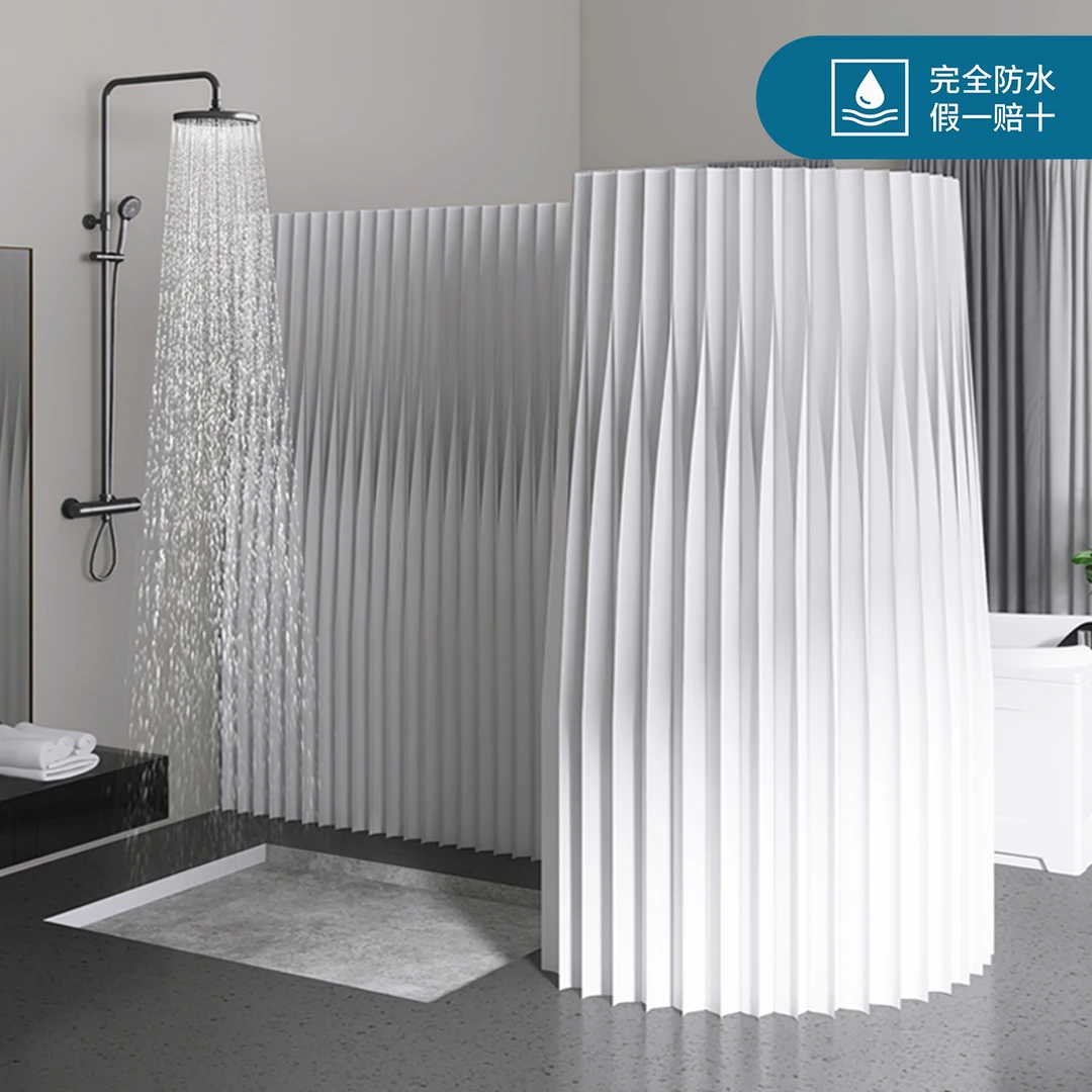 现代简约防水纸屏风隔断客厅可移动白色屏风可折叠移动隔断墙家用